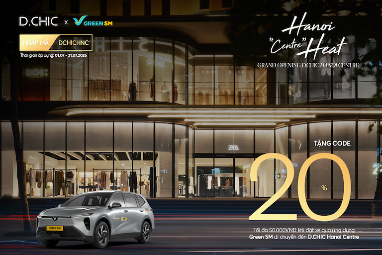 D.CHIC x GREEN SM: EXCLUSIVE RIDE TO D.CHIC HANOI CENTRE 